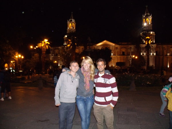 In Plaza de Armas in Arequipa