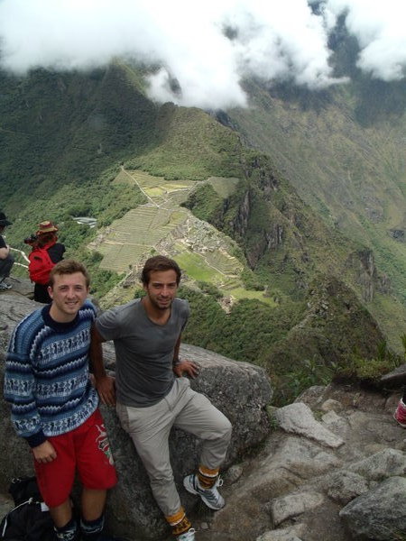 Me and Ric at the top of Wayna Picchu