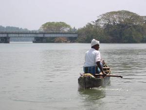 Fishing in Mayyazhi river, Mahe!