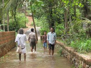 Scene from monsoon hit rural Kerala!