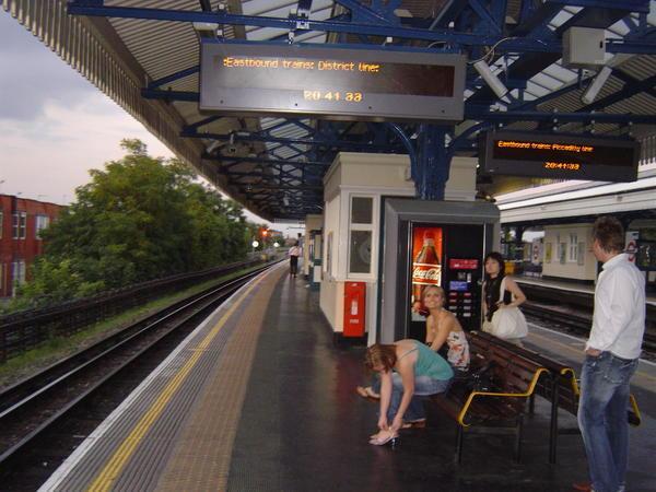 waiting for the Tube