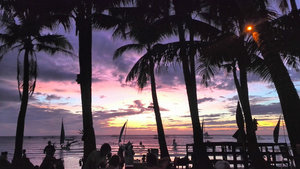 Sunset on Boracay's White Beach