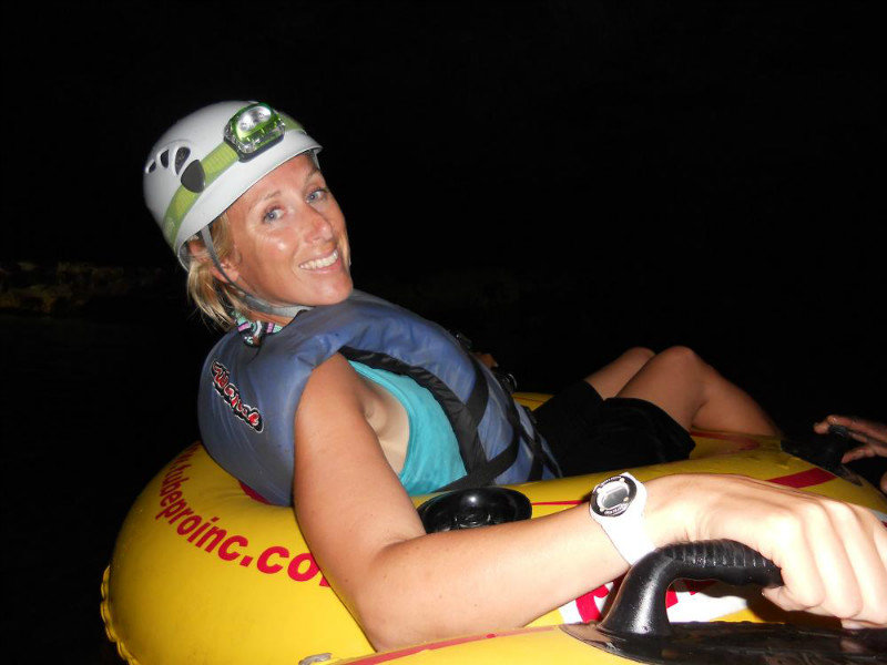 Cave tubing in Belize