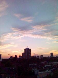 Sunset over Sarf London