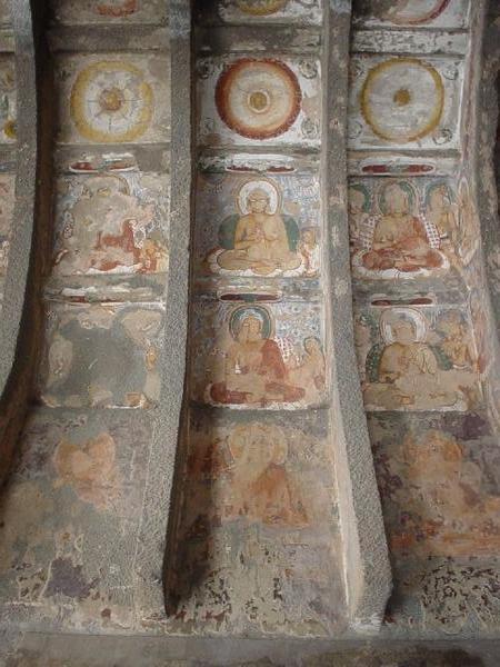 Buddhas Pianted at Ajanta