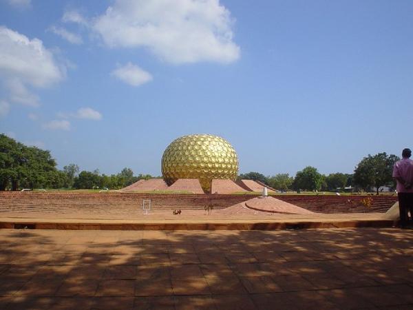Prepair for take off! Auroville meditation hall