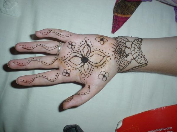 Henna on my hand