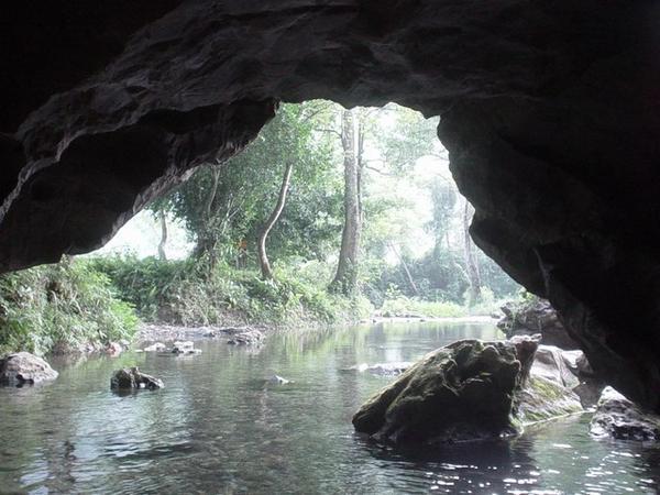 View out of the cave.