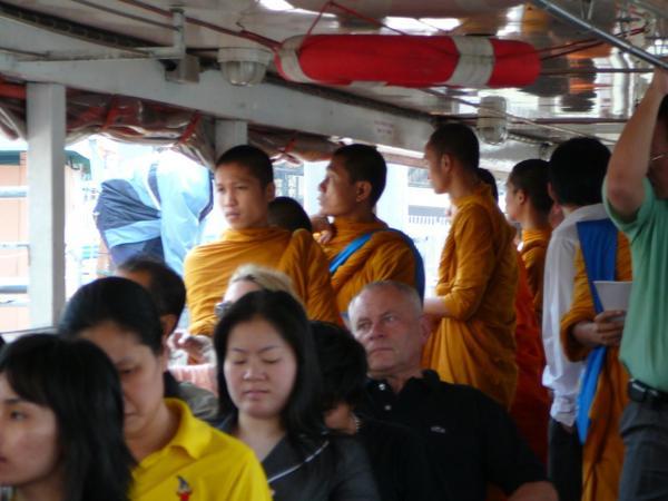 Monks on the Water Taxi