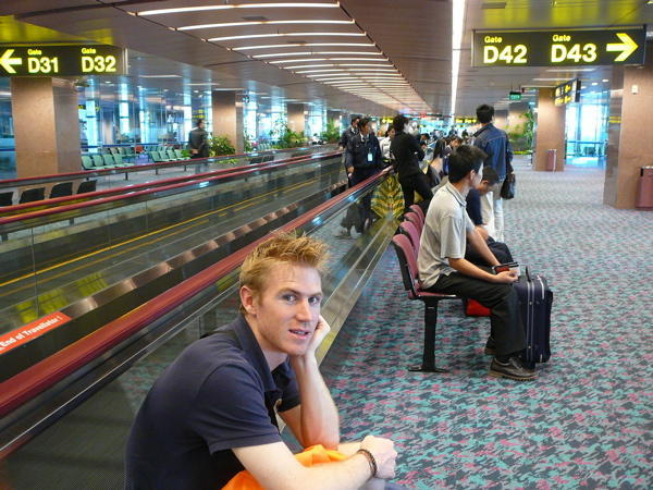 Waiting to Board our Plane to Saigon