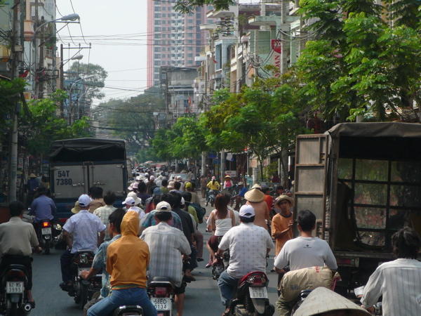 A Typical Street in Saigon