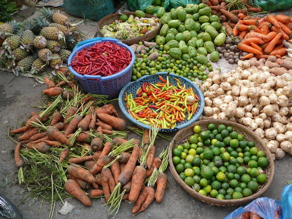 Ultra Fresh Produce at the Cai Be Markets