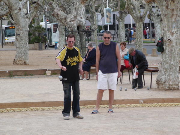 Locals Playing Petanque in Cannes