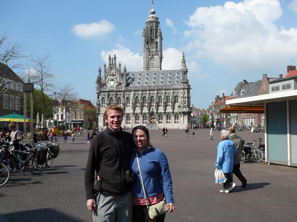 Infront of the Old Town Hall in Middelburg