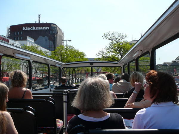 In Hamburg we Did a Open Top Bus Tour