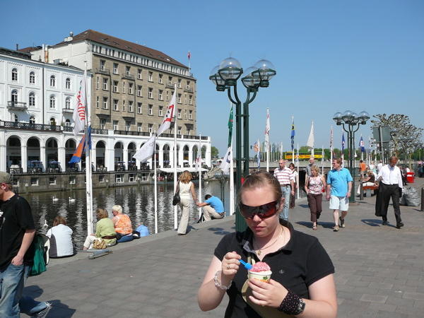 And Of Course Alicia Had to Try the Local Ice Cream!