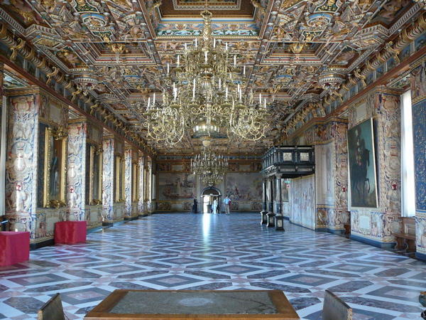 The Great Hall at Frederiksborg Palace.