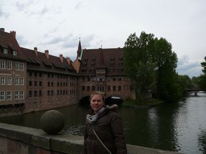 Alicia Overlooking the Main Canal in Nuremberg