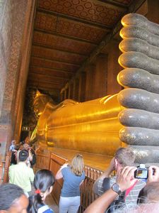 Le bouddha incliné de 45m de long, Temple Wat Pho