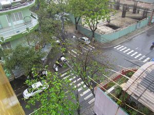 Presque pas de circulation dans les rues