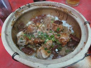 chicken rice claypot