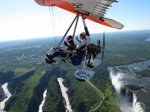 the falls and the microlight