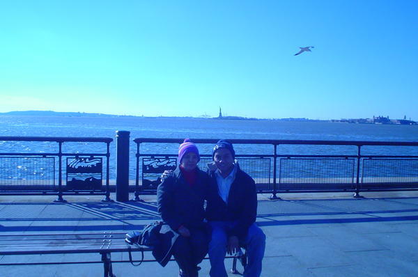 Two of us at battery park