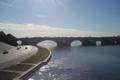 The Potomac river beginning to freeze a bit