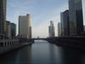 Downtown Chicago by the river