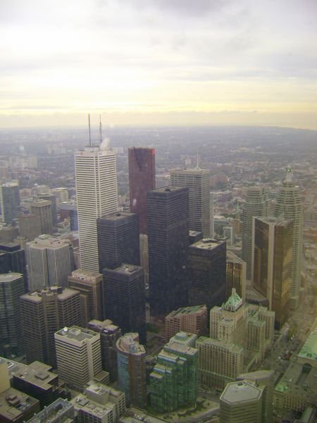 Downtown Toronto from CN tower