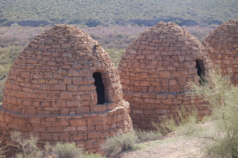Coke ovens from the back