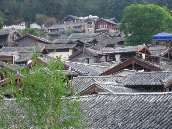 Oldtown rooftop view, Lijiang