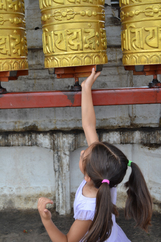 Prayer wheels are for every age.