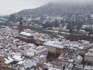 Downtown Heidelberg and the Neckar River