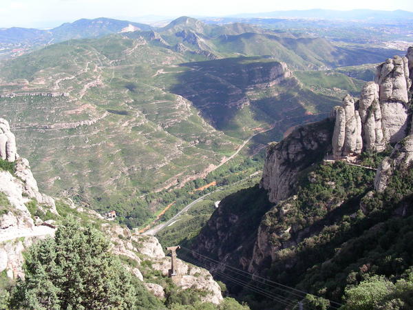 La vu superbe de Montserrat