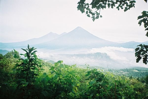 View from halfway up Volcan Pacaya , Guatemala