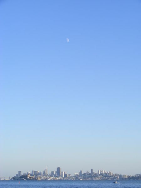 San Fransisco and the moon
