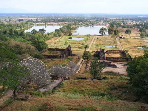 View from main temple, Wat Phou, Champasak