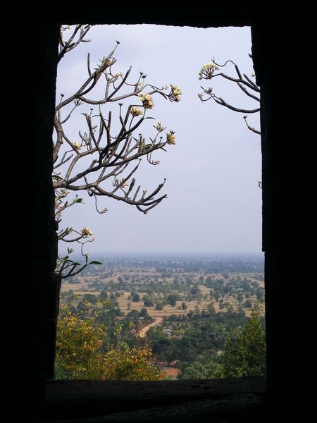 View from crumbly temple, Battambang