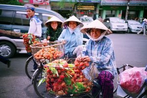 Fruit sellers, Saigon
