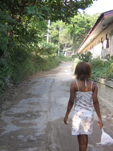 The road into Na Dan Village