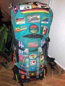 A real backpacker's backpack