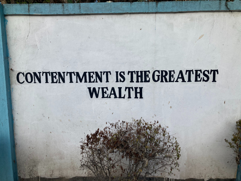 Contentment is the Greatest Wealth