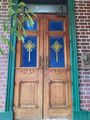 The door of Bob Marley’s house in Kingston. 