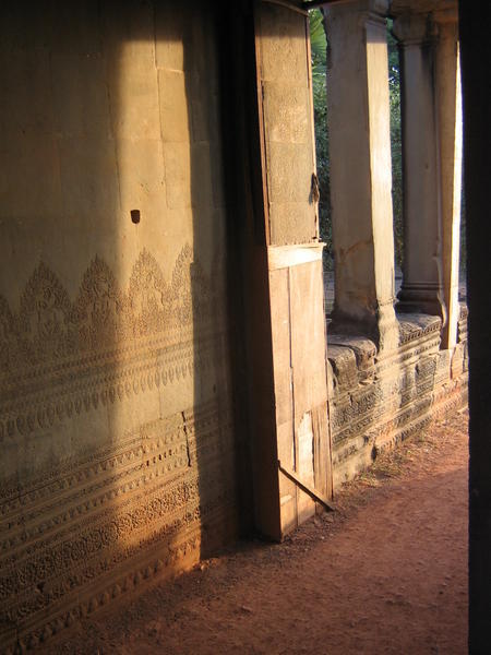 In the Angkor Wat gatehouse