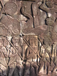 There were hundreds of carvings along the outer walls