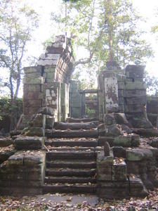 A crumbling temple near the ancient Royal Palace grounds
