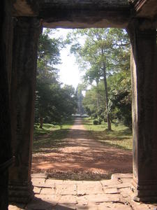 Angkor Wat, through the rear view