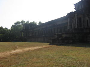 Along the rear wall of Angkor Wat
