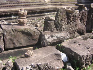 Rubble at Angkor Wat